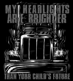 T-Shirt, Hot Rig, Headlights, Size L