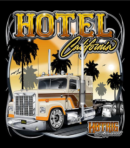 T-Shirt, Hot Rig, Hotel California, Size XL