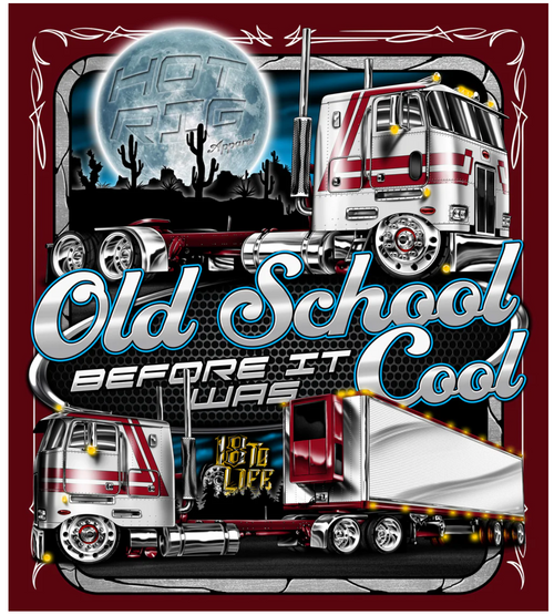 T-Shirt, Hot Rig, Old School Cool, Size XL