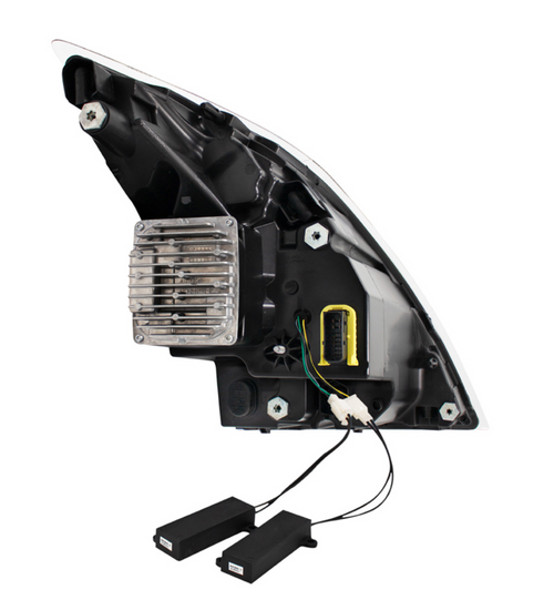 Blackout Full LED Headlight With Switchable Sequential Turn Signal. 2018-2024 Volvo VNL-Driver