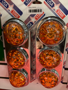 Amber/Amber (Pair) Air Cleaner Light Bar kit With 3 Led Watermelon Front Fits Peterbilt 379, 389