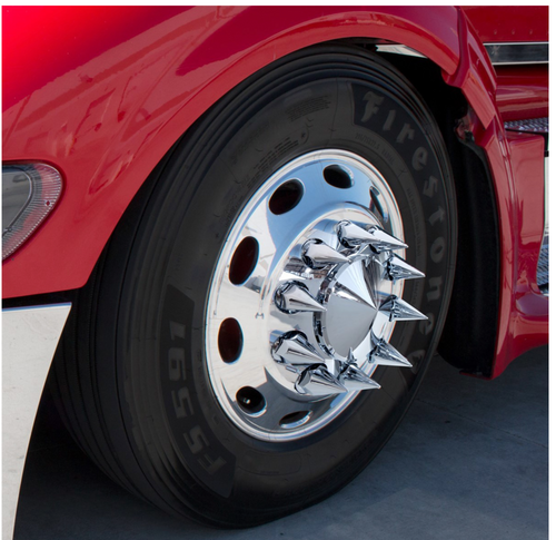 Screw On Lug Nut Cover 33Mm X 4-3/4 "Spike" 10/Cd