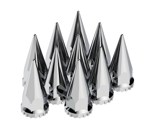 Screw On Lug Nut Cover 33Mm X 4-3/4 "Spike" 10/Cd