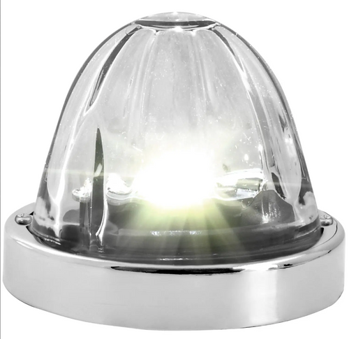 White Super Star Watermelon Glass Lens Surface Mount LED Sealed Light