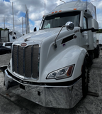 16" Chrome Bumper Fits Peterbilt 579, 2012-2025 with Brackets And Sensor Hole