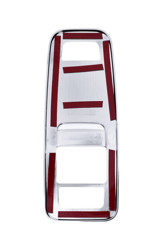 Chrome Plastic Door Switch Cover For 2013-2024 Kenworth T680-Driver (Without Power Mirrors)