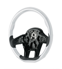 18" YourGrip Wood Candy Color Steering Wheel For 2012-2021 PB 579 & 2013-2021 KW T680-Pearl White