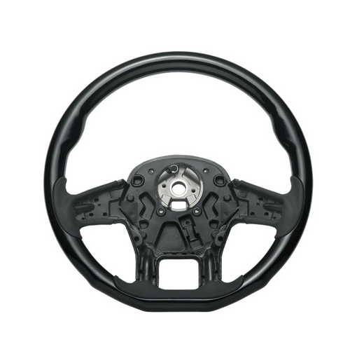 18" YourGrip Wood Candy Color Steering Wheel For 2012-2021 PB 579 & 2013-2021 KW T680-Glossy Black