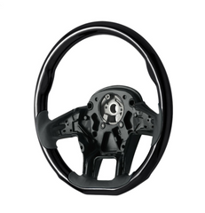 18" YourGrip Wood Candy Color Steering Wheel For 2012-2021 PB 579 & 2013-2021 KW T680-Glossy Black
