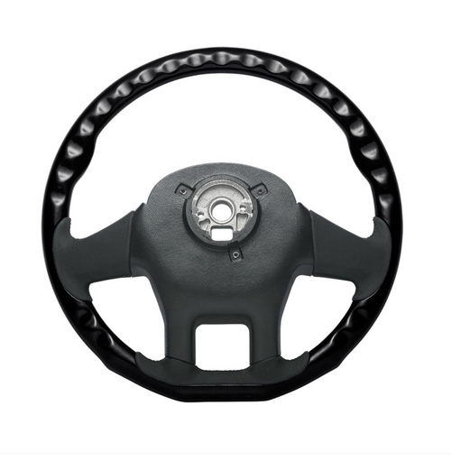 18" YourGrip Wood Candy Color Steering Wheel For 2012-2021 PB 579 & 2013-2021 KW T680-Glossy Black