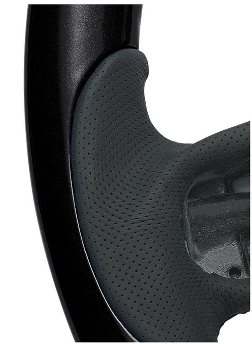 18" YourGrip Wood Candy Color Steering Wheel For 2012-2021 PB 579 & 2013-2021 KW T680-Glossy Black