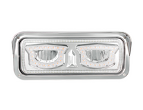 High Power Chrome LED Headlight With Turn Signal And Position Light-Driver