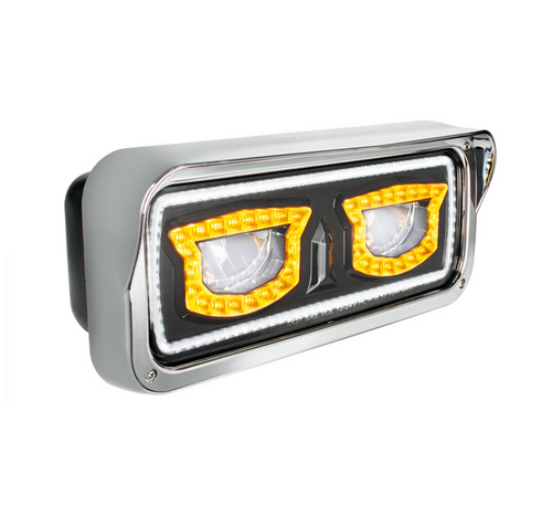 High Power Blackout LED Headlight With Turn Signal And Position Light-Passenger