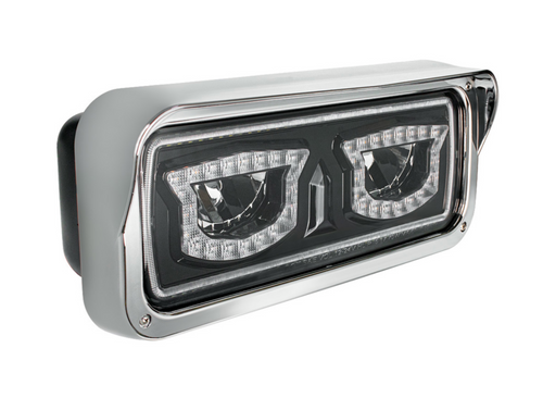 High Power Blackout LED Headlight With Turn Signal And Position Light-Driver