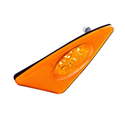 9 LED Competition Series Fender Light For 2007-2017 Kenworth T660 (Passenger) -Amber LED/Lens