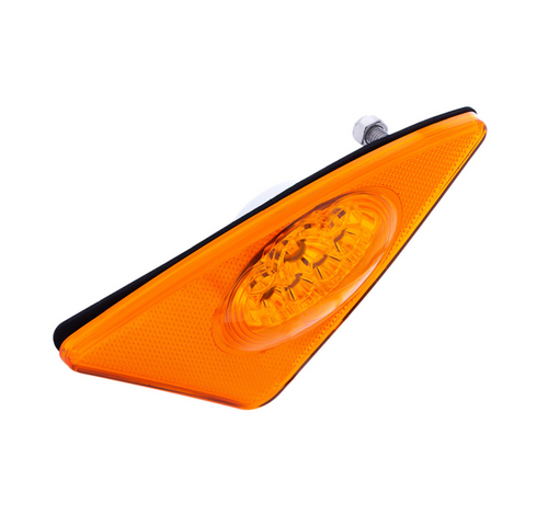 9 LED Competition Series Fender Light For 2007-2017 Kenworth T660 (Passenger) -Amber LED/Lens