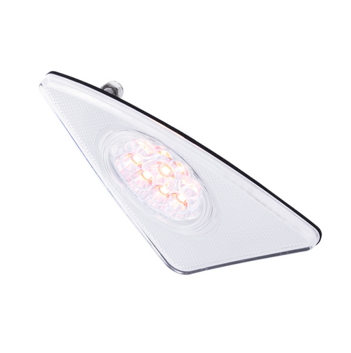 9 LED Competition Series Fender Light For 2007-2017 Kenworth T660 (Passenger) -Amber LED/Clear Lens