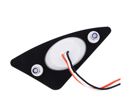 9 LED Competition Series Fender Light For 2007-2017 Kenworth T660 (Passenger) -Amber LED/Clear Lens