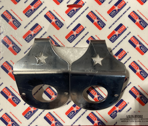 Watermelon Light L-Bracket Mirror TURN SIGNAL Stainless 304 (Pair )