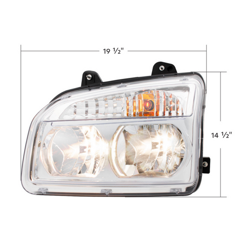 Headlight Assembly For 2015-2025 Kenworth T880-Driver