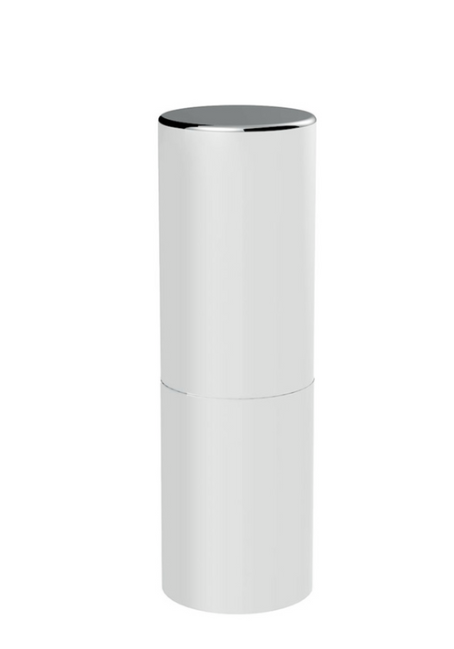 33mm X 6-1/2" Chrome Plastic Tall Cylinder Nut Cover - Thread-On (10 Pcs)