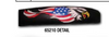 18" Steering Wheel Cover Black American Eagle Style