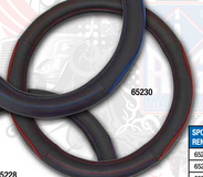 18" Steering Wheel Red Trim/Red Stitching