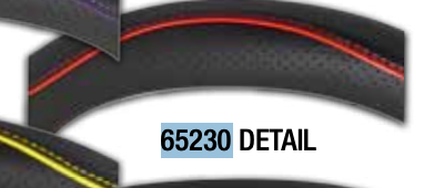 18" Steering Wheel Red Trim/Red Stitching