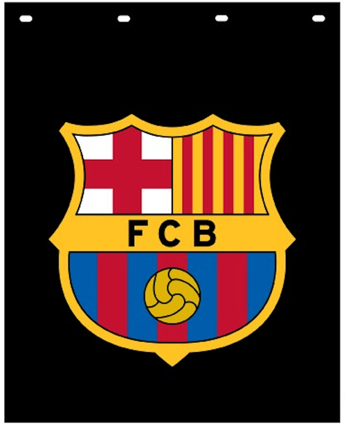 Mup Flap 24" x 30" x .220"  with Logo Yellow, Blue, Red, White, Poly Black