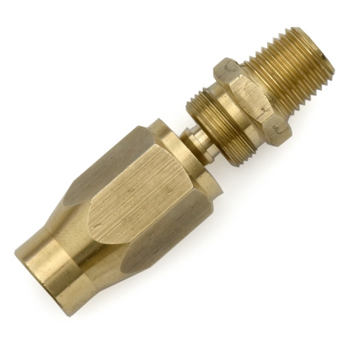 Fast Fix - 1/4" Air Hose Assembly Repair Fitting - w/ 1/4" MNPT Fixed