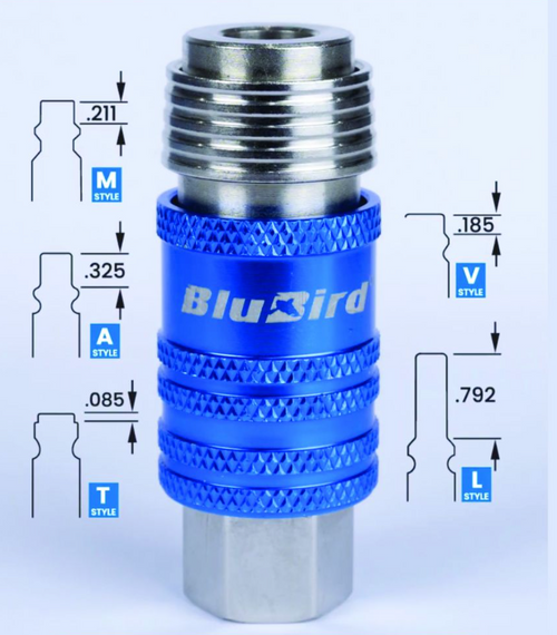 5-in-1 Coupler w/ 1/4" Female Thread