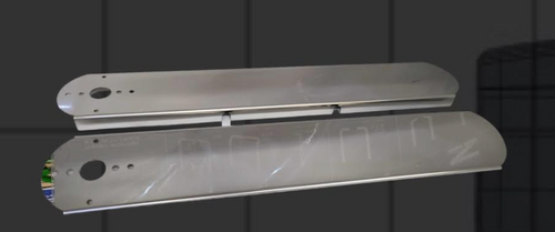 ( No Bulb )Stainless Rear Peterbilt 15" Air Cleaner Round Radius Style Bracket w/ 1 WM Light