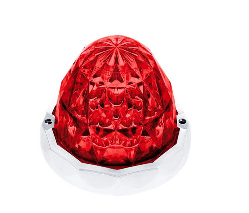19 LED Dual Function Crystal Watermelon Light Kit With Bezel-Red LED/Red Lens