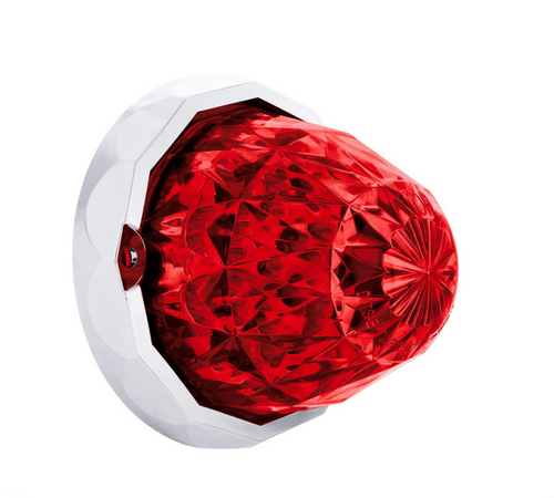 19 LED Dual Function Crystal Watermelon Light Kit With Bezel-Red LED/Red Lens