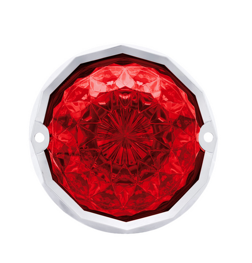 19 LED Dual Function Crystal Watermelon Light Kit With Bezel-Red LED/Red Lens