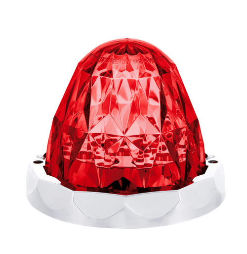 19 LED Dual Function Crystal Watermelon Light Kit With Bezel-Red LED/Red Lens