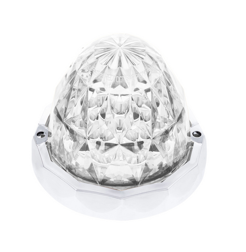19 LED Dual Function Crystal Watermelon Light Kit With Bezel-Amber LED/Clear Lens