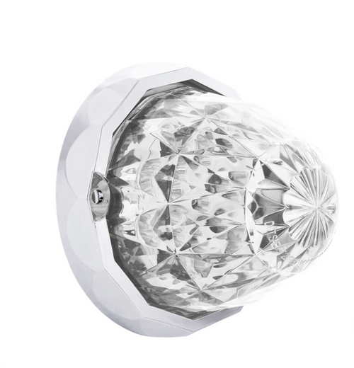 19 LED Dual Function Crystal Watermelon Light Kit With Bezel-Amber LED/Clear Lens