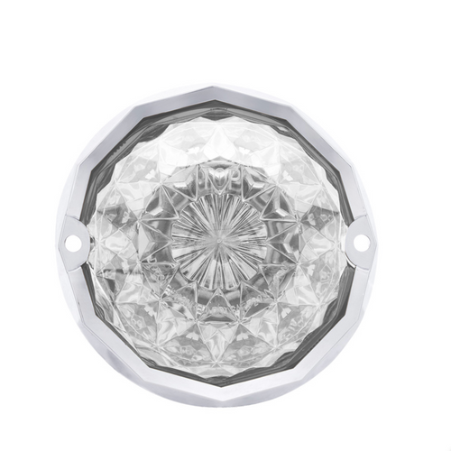 19 LED Dual Function Crystal Watermelon Light Kit With Bezel-Amber LED/Clear Lens