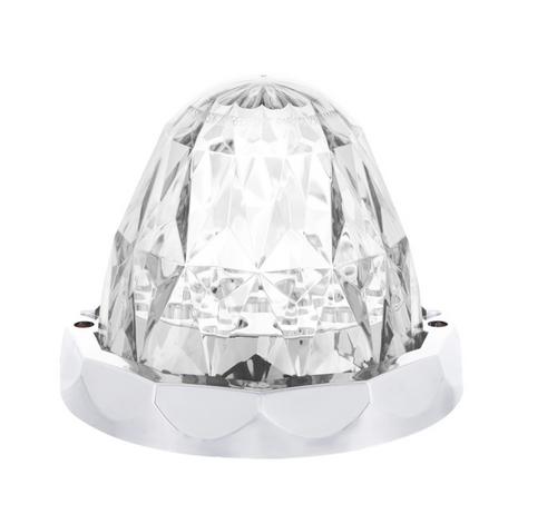 19 LED Dual Function Crystal Watermelon Light Kit With Bezel-Amber LED/Clear Lens