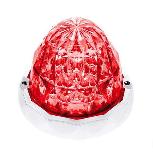 19 LED Dual Function Crystal Watermelon Light Kit With Bezel-Red LED/Clear Lens