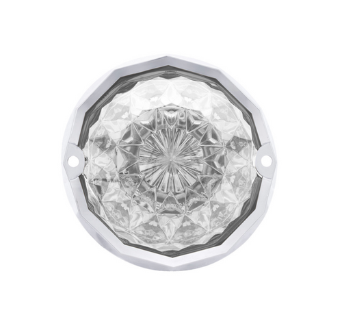 19 LED Dual Function Crystal Watermelon Light Kit With Bezel-Red LED/Clear Lens