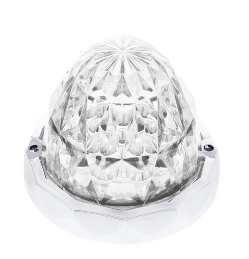 Double Fury 19 LED Dual Function Crystal Watermelon Light Kit With Bezel-Amber & Blue LED/Clear Lens