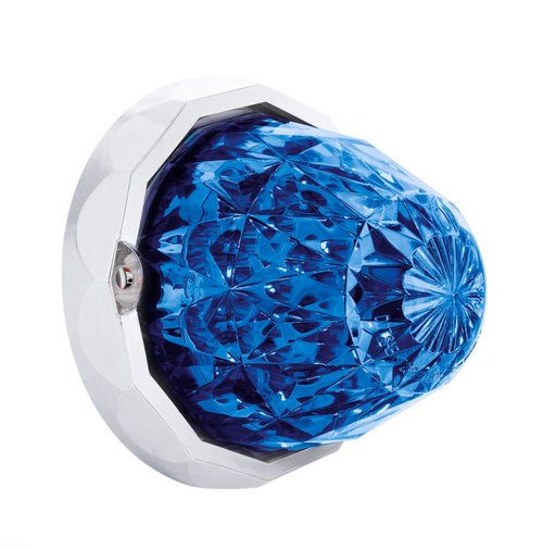 Double Fury 19 LED Dual Function Crystal Watermelon Light Kit With Bezel-Amber & Blue LED/Clear Lens