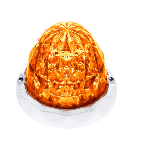 Double Fury 19 LED Dual Function Crystal Watermelon Light Kit With Bezel-Amber & Green LED/Clear Lens