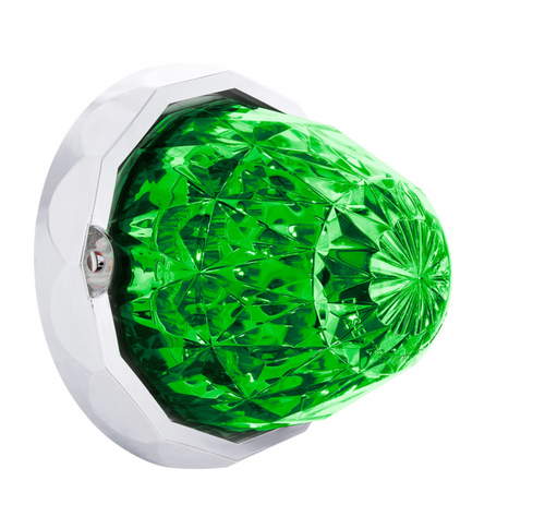 Double Fury 19 LED Dual Function Crystal Watermelon Light Kit With Bezel-Amber & Green LED/Clear Lens