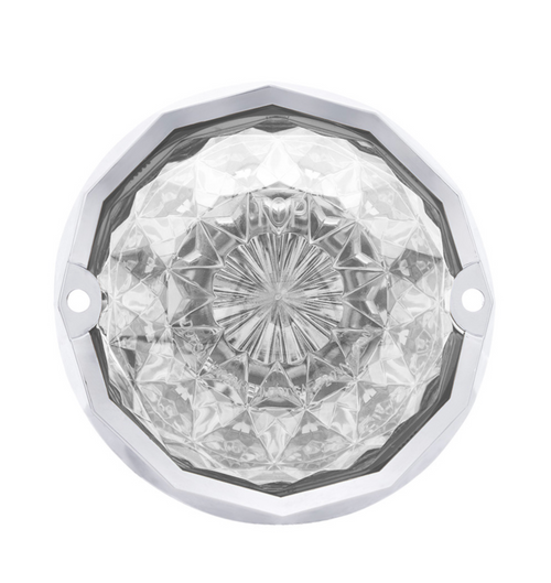 Double Fury 19 LED Dual Function Crystal Watermelon Light Kit With Bezel-Amber & Green LED/Clear Lens