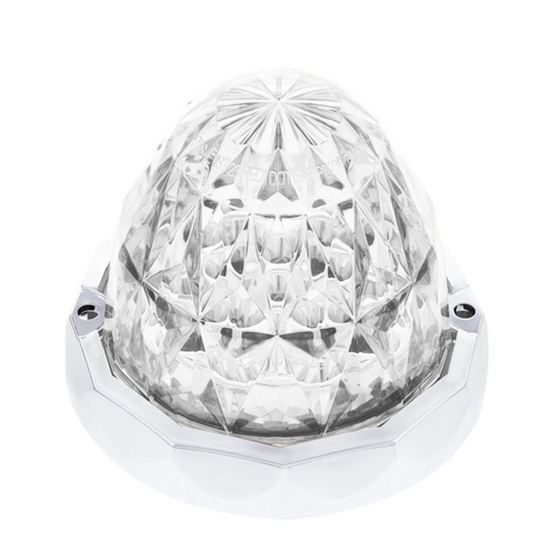 Double Fury 19 LED Dual Function Crystal Watermelon Light Kit With Bezel-Amber & Red LED/Clear Lens