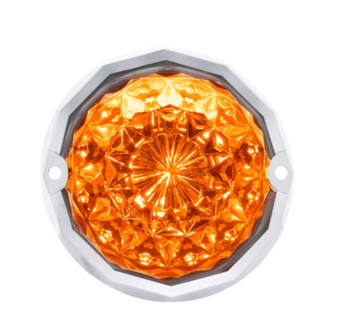 Double Fury 19 LED Dual Function Crystal Watermelon Light Kit With Bezel-Amber & Red LED/Clear Lens