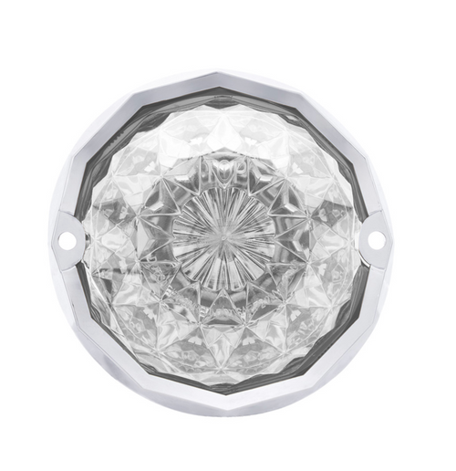 Double Fury 19 LED Dual Function Crystal Watermelon Light Kit With Bezel-Amber & Red LED/Clear Lens